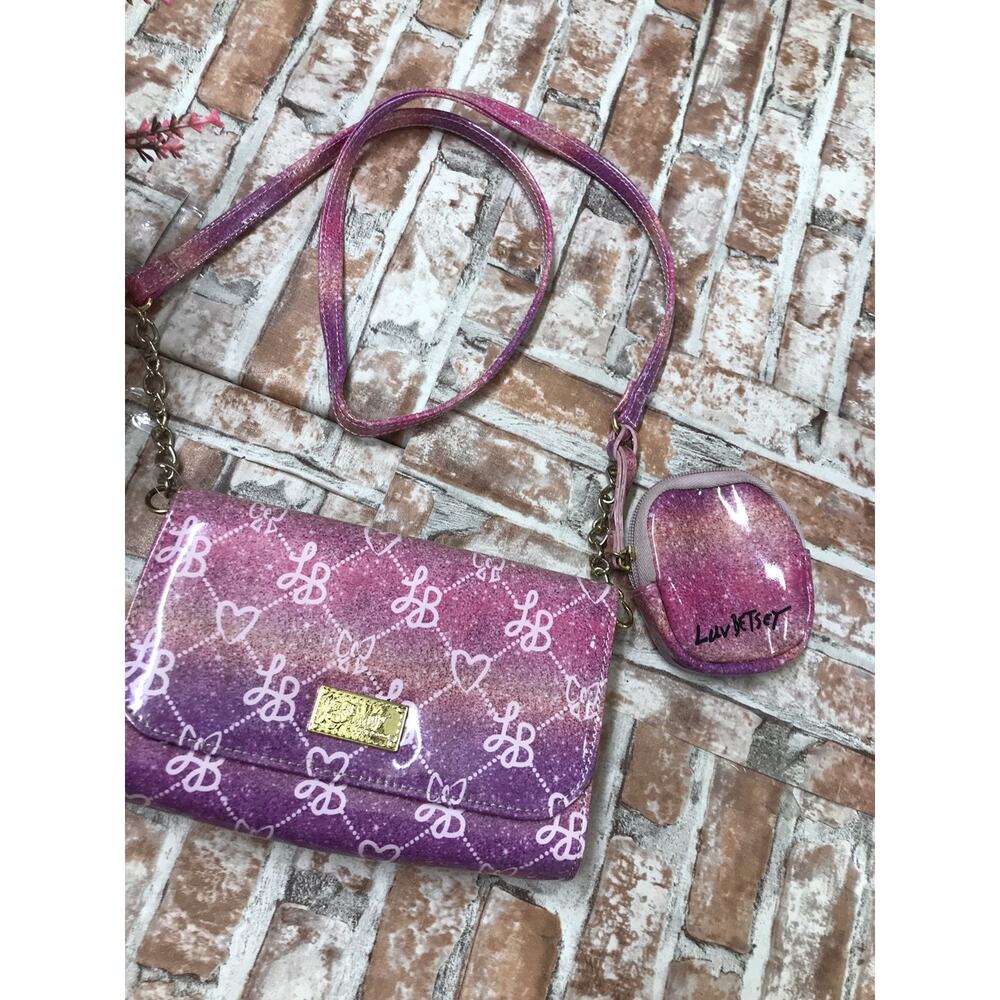 Luv Betsey Johnson Purple Jelly Urban Outfitters Exclusive Crossbody Shoulder - Picture 3 of 7